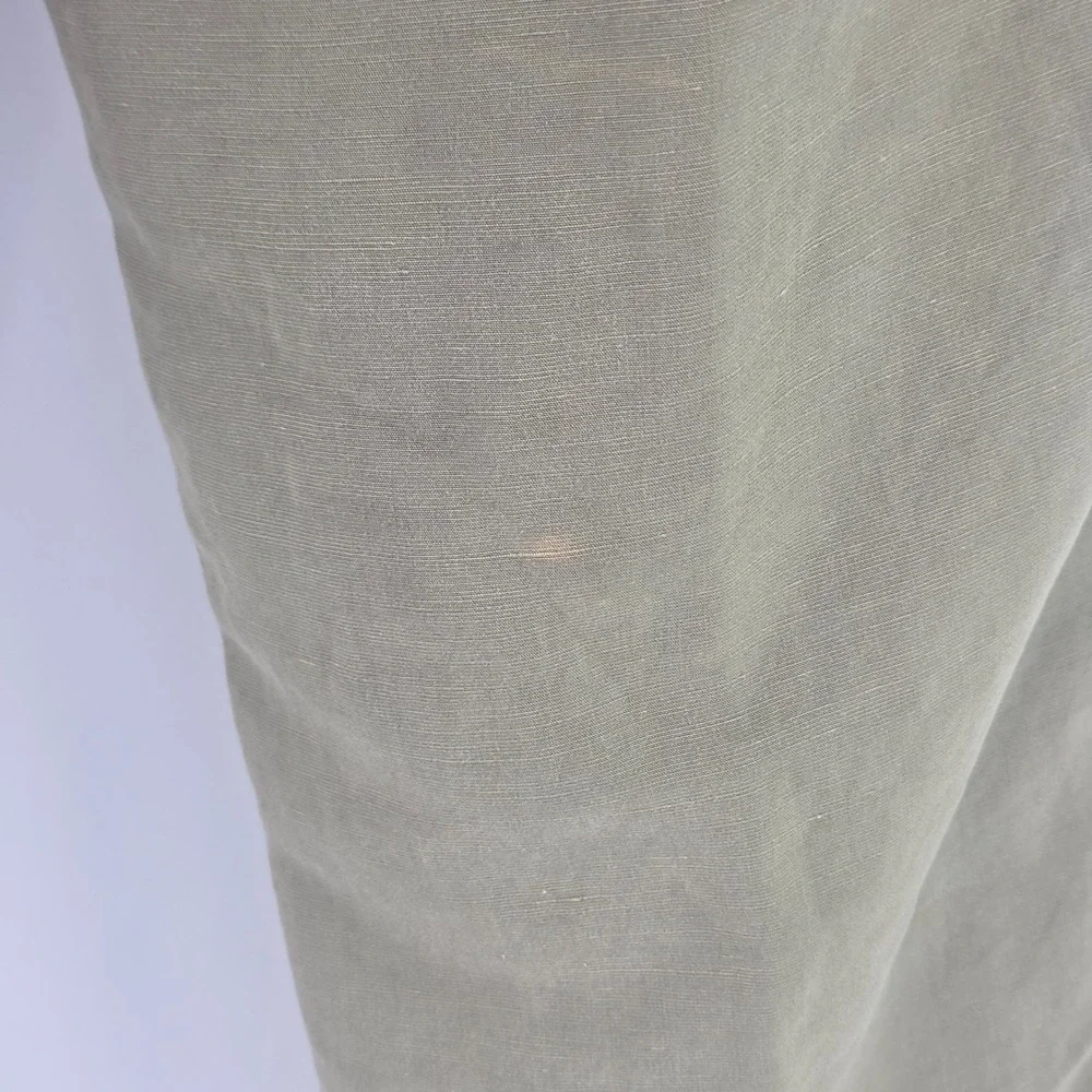 Greg Norman Trousers Mens 36x30 Olive Green Linen Blend Golf Wear Casual Pants